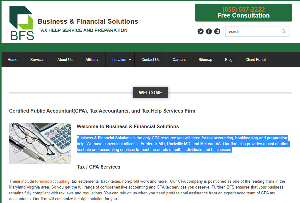 You are currently viewing Business And Financial Solutions – CPA Firm