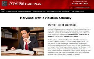 Read more about the article Maryland Traffic Attorney – Website