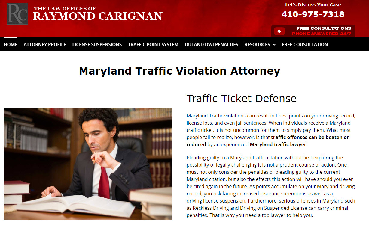 You are currently viewing Maryland Traffic Attorney – Website