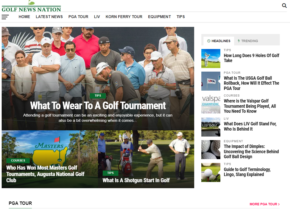 Read more about the article Golf News Nation – Custom Site & Logo Design